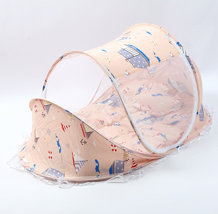 Foldable Baby Bed Net With Pillow Net