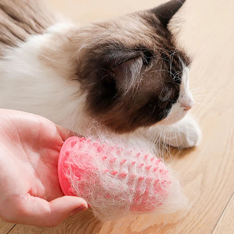 Wall Corner Cat Hair Removal Massage Scratching Rubbing Brush kitten Grooming