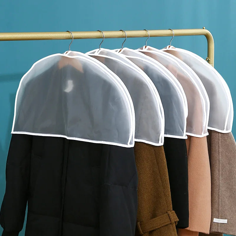 5pcs/set Clothing Hanging Dust Cover Dress Coat Windbreaker & Protective