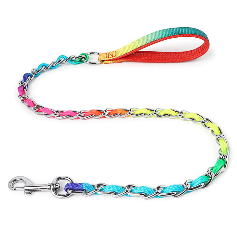 Golden Dog Leash Metal