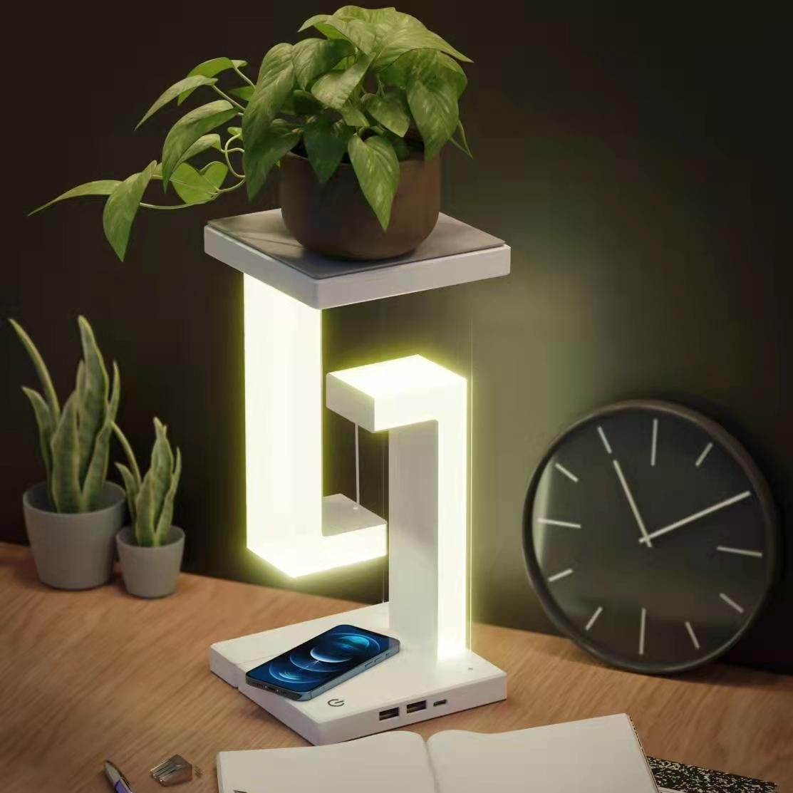 Table Lamp Balance Smartphone Wireless Charging Suspension, Lamp Floating