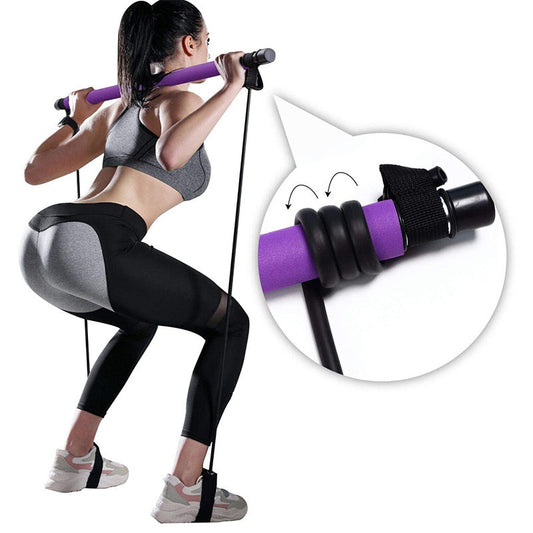 Fitness Yoga Pilates Bar Portable Gym Accessories Sport