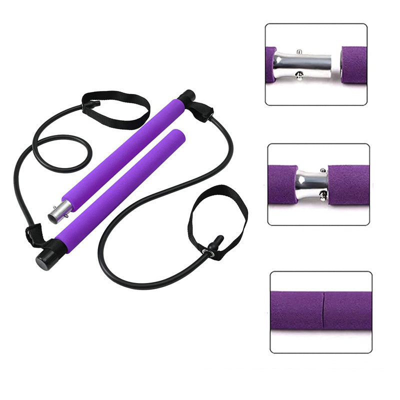 Fitness Yoga Pilates Bar Portable Gym Accessories Sport