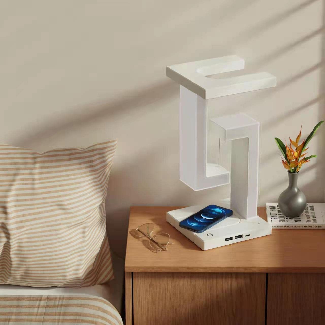 Table Lamp Balance Smartphone Wireless Charging Suspension, Lamp Floating