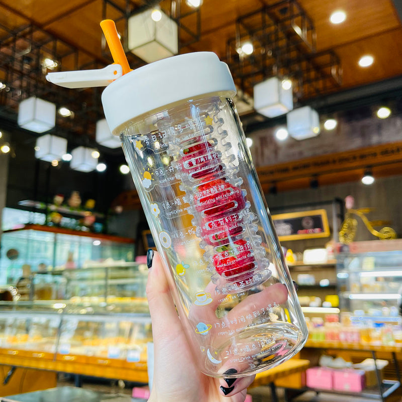 Tritan Girls 1000ml Ton Barrels Tea Brewing Water Cup