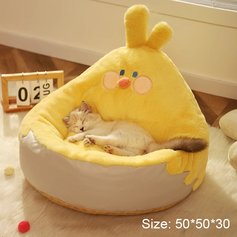 HOOPET Pet Cat Dog Bed Warming Dog House