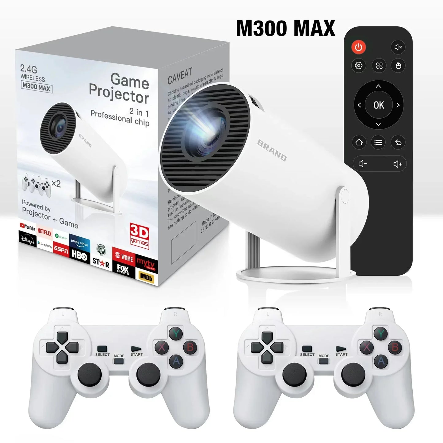 Mini Portable Intelligent Projector Home MAX Retro Video Game Consoles