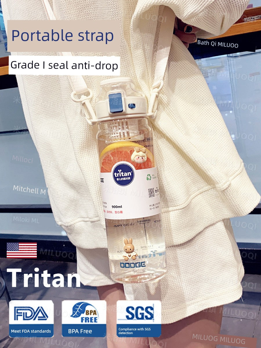 Tritan Girls 1000ml Ton Barrels Tea Brewing Water Cup