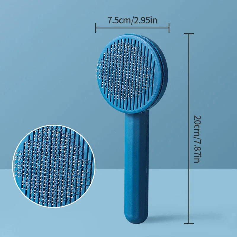 Dog & Cat Self Clean Shedding Brush Hair Remover