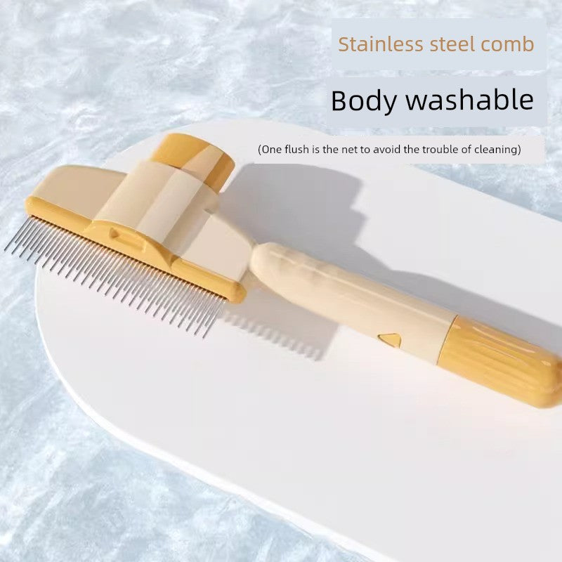 Pet Self-Cleaning Cat Dog Comb Knot Opening Float Hair Special