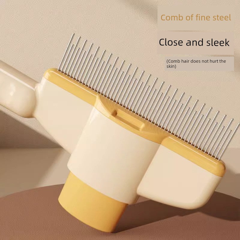 Pet Self-Cleaning Cat Dog Comb Knot Opening Float Hair Special