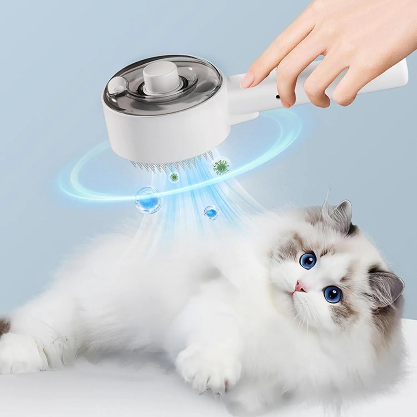 Spray Brush for Shedding Hair Removal Pet Dog Cat with Steam