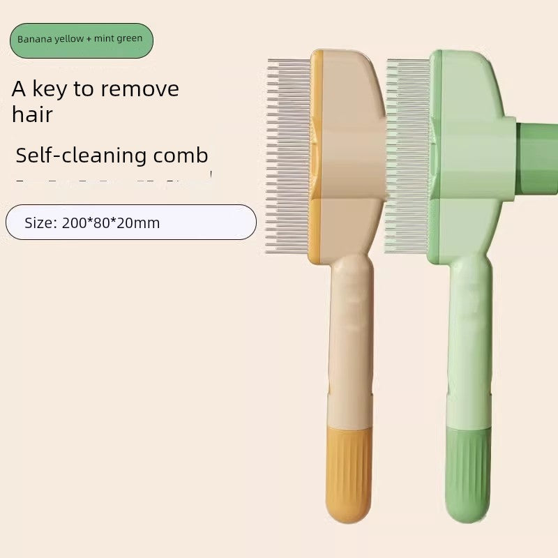 Pet Self-Cleaning Cat Dog Comb Knot Opening Float Hair Special