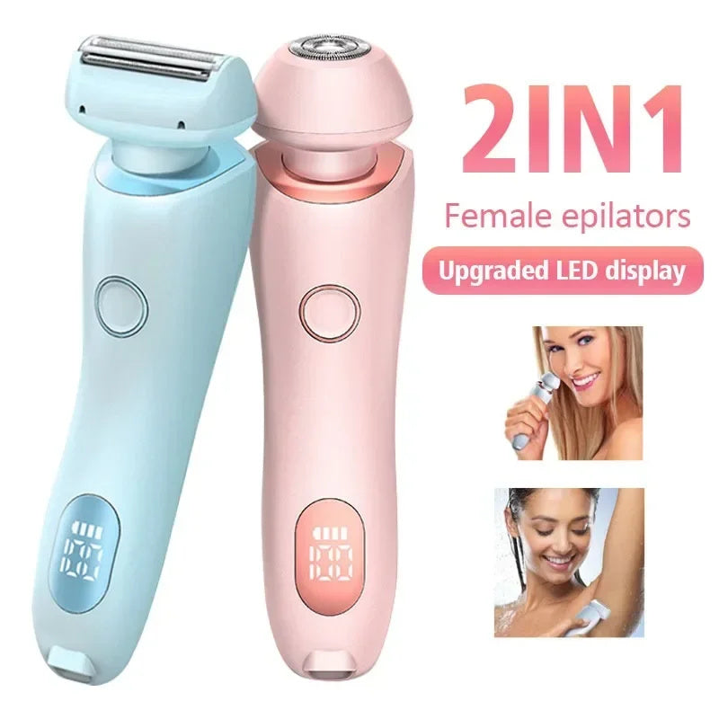 Razor Hair Remover 2 In 1 Epilator USB Rechargeable