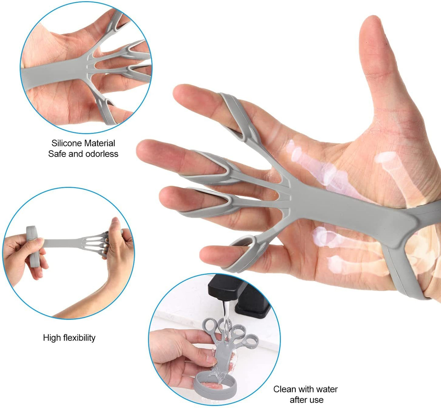 Silicone Finger Exercise Strengthen Rehabilitation